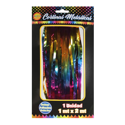 Cortina metalica arcoiris 1x2m