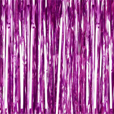 Cortina metalica fucsia 1x2m