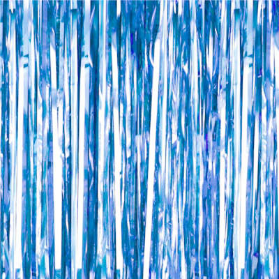 Cortina metalica celeste 1x2m