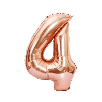 Globo metalico rose gold n4