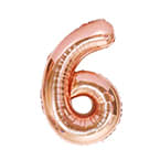 Globo metalico rose gold n6