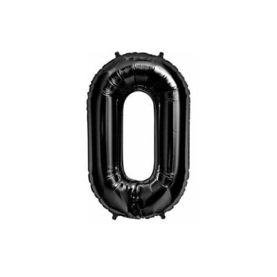 Globo metalico negro n0