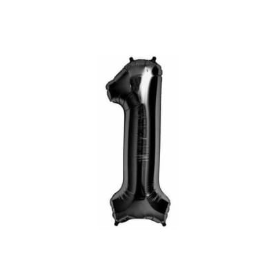 Globo metalico negro n1