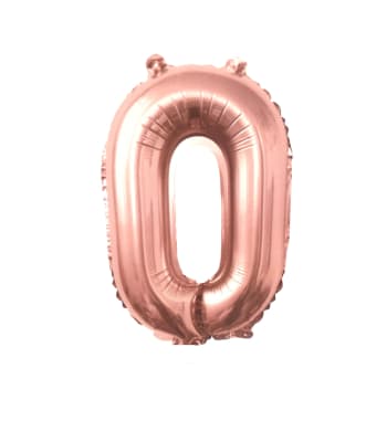 Globo metalico rose gold n0