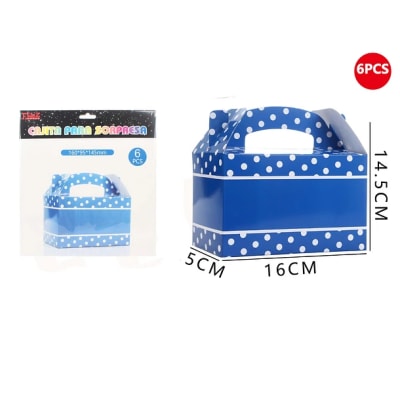 caja sorpresas azul x6