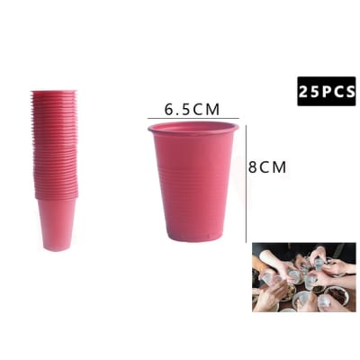 Vasos rojo x25