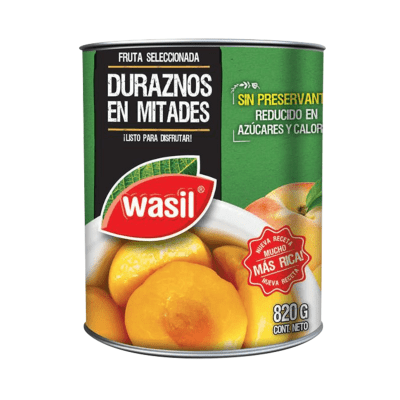 Duraznos en mitades 590g wasil
