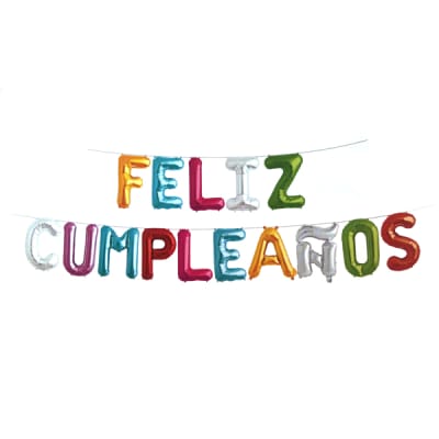 Globo metalico feliz cumpleaños mix