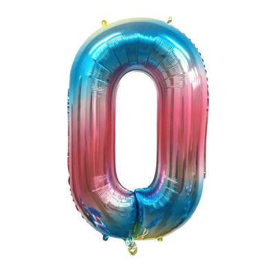 Globo metalico multicolor n0