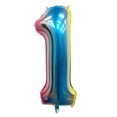 Globo metálico multicolor n1