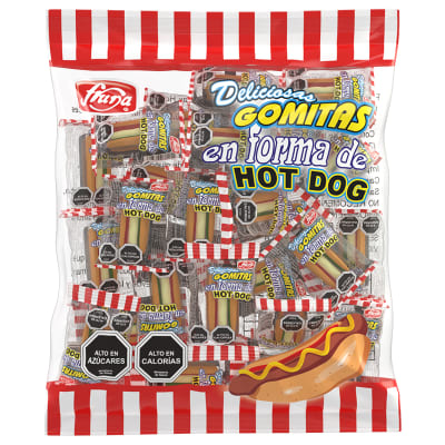 Gomitas hot dog 36u Fruna