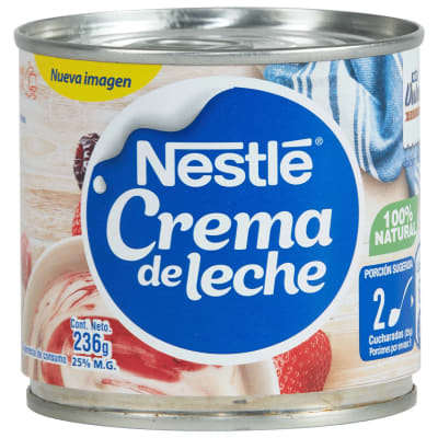 Crema de leche tarro 236g nestle