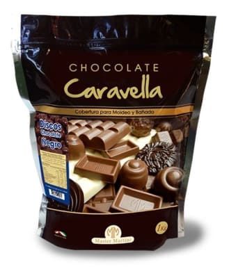Cobertura negro 1kg caravella