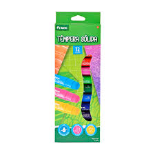 Tempera solida 12 colores torre