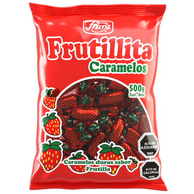 Frutillitas caramelos 500g fruna