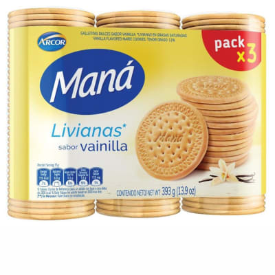 Galleta Mana Vainilla 393g