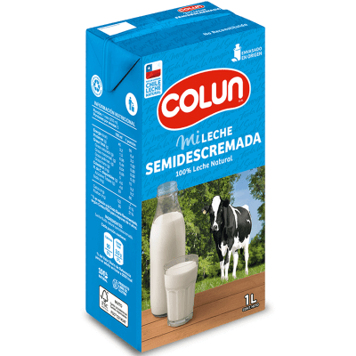 Leche Semidescremada 1L colun