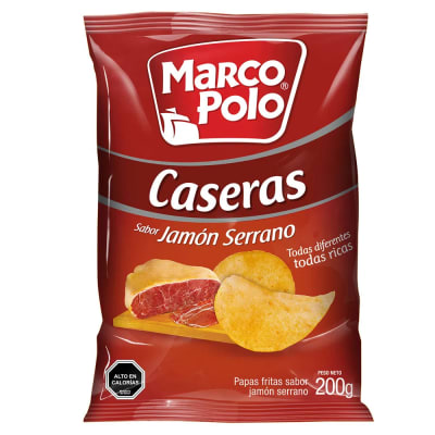Papas fritas caseras jamon serrano 200g