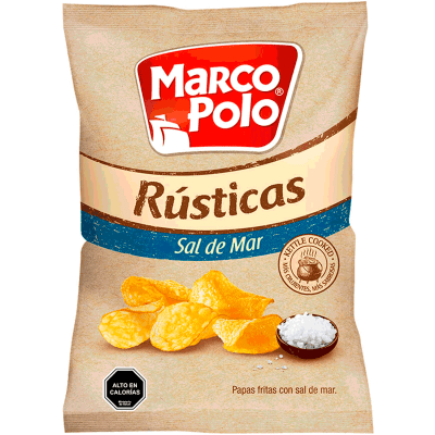 Papas rusticas sal de mar 185g