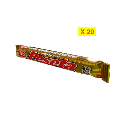 Peseta manjar 20 unidades