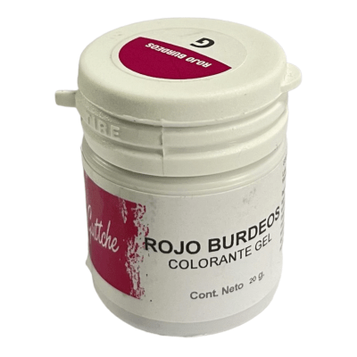 Colorante rojo burdeo gel 20g