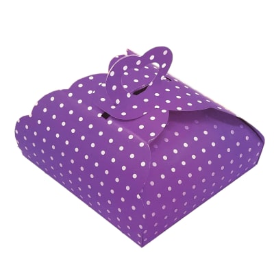 Caja torta Morado 12x12cm X6