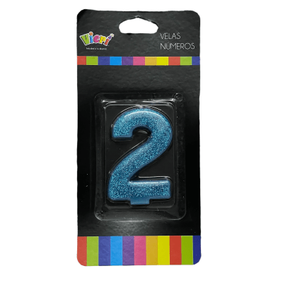 Vela Gliter Azul N2