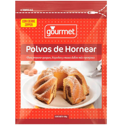 polvos de hornear 100g gourmet