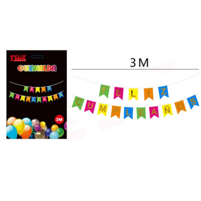 Guirnalda FC fluor 3mts