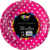 plato polka redondo fucsia x101