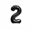 Globo metalico negro n21