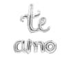 Globo metalico te amo plateado1