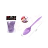 cucharas plasticas violeta x201