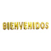 Globo metalico bienvenidos dorado1