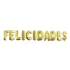 Globo metalico felicidades dorado1