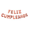 Globo metalico feliz cumpleaños rose gold1
