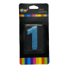vela gliter azul N11