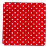 plato polka cuadrado rojo x101