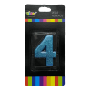 Vela Glitter Azul N41