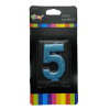 vela gliter azul N51