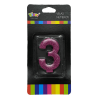 Vela glitter Fucsia n31