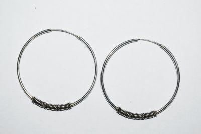 AROS PLATA BALI 925 40MM AROS PLATA BALI 925 40MM