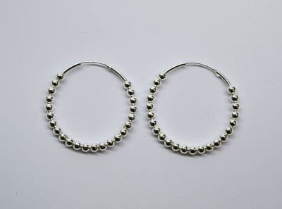 AROS ARGOLLA DISEÑO 925 BOLITAS 22MM AROS ARGOLLA DISEÑO 925 BOLITAS 22MM