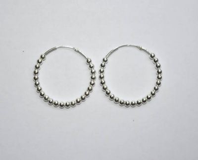AROS ARGOLLA DISEÑO 925 BOLITAS 35MM AROS ARGOLLA DISEÑO 925 BOLITAS 35MM