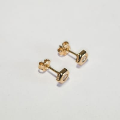 Aros 18k Hexagonales 6mm Aros 18k Hexagonales 6mm
