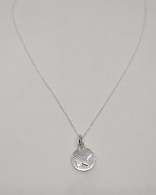 COLLAR PLATA ESTRELLA DISCO C26 COLLAR PLATA ESTRELLA DISCO C26