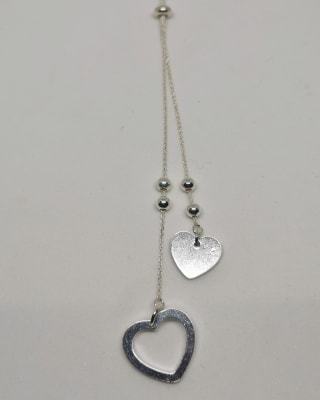 COLLAR PLATA CORAZONES C07 COLLAR PLATA CORAZONES C07