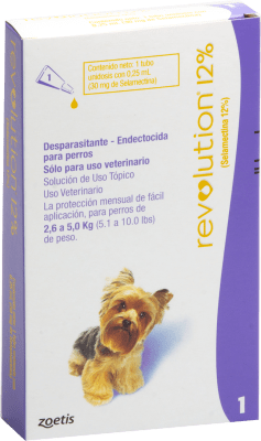 REVOLUTION PERRO 12% 0,25 ml (2,6 a 5 kg)