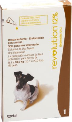 REVOLUTION PERRO 12% 0,5 ml (5,1 a 10 kg)