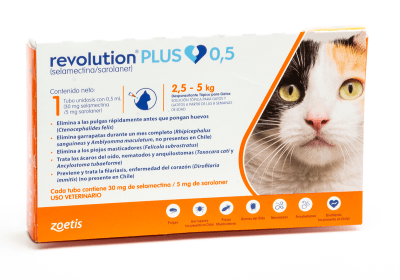 REVOLUTION PLUS 0,5 ml (2,5 a 5 kg)